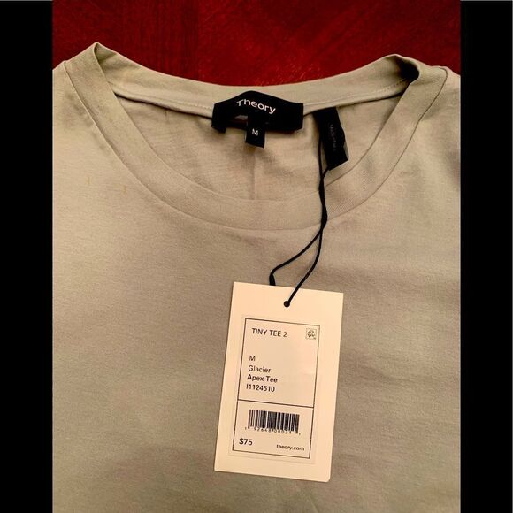 Theory crew neck Pima cotton shirt size M, NWT - Picture 3 of 4